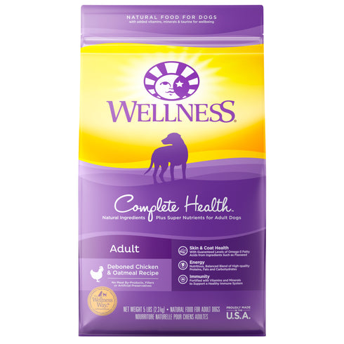 Wellness Deboned Chicken & Oatmeal Dry Dog Food 15lb - Poudre Pet and Feed Supply